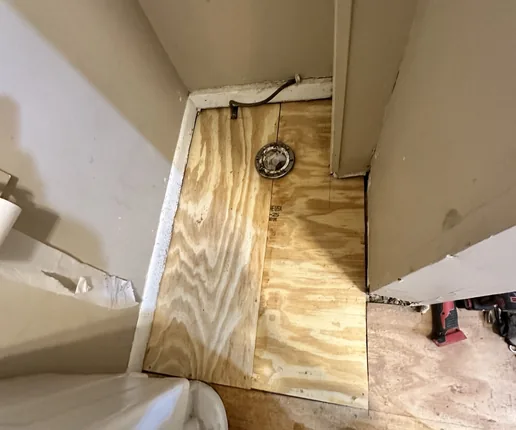 Bathroom Subfloor Repair — documentary photograph 2
