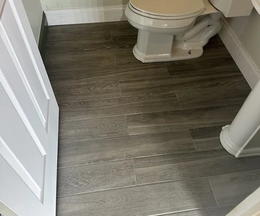 Powder Room Floor Upgrade — documentary photograph 3