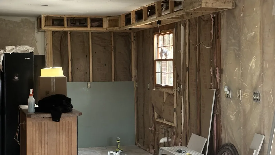 Real drywall renovation project
