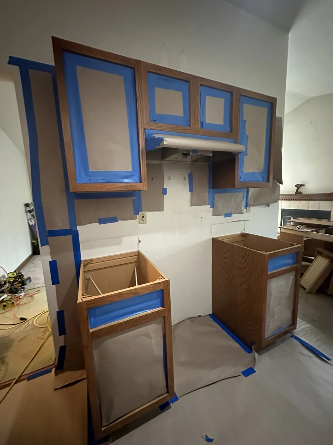 Kitchen Cabinet Painting — documentary photograph 2